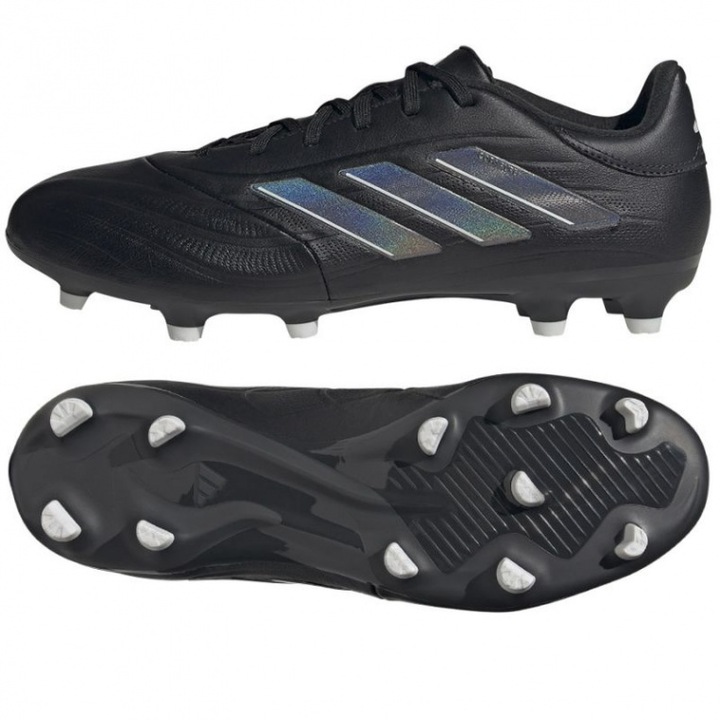 Pantofi de fotbal, Adidas, Material sintetic/textil, Negru, 45 1/3 EU