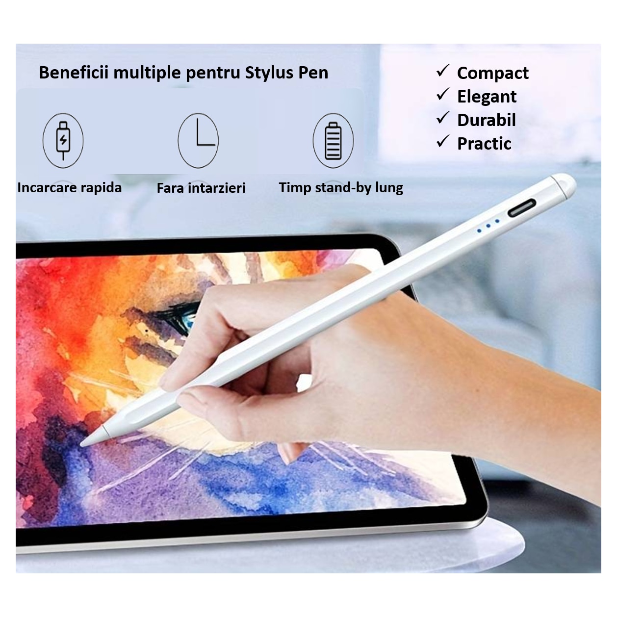Stylus iPad Pen, Sinzo®, Pix pentru tableta iPad Apple 20182023
