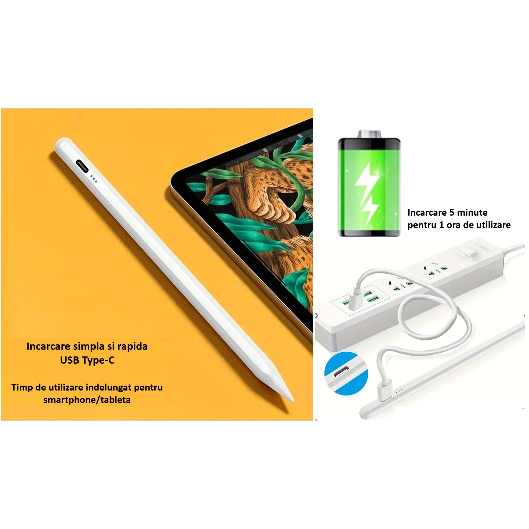 Stylus iPad Pen, Sinzo®, Pix pentru tableta iPad Apple 20182023