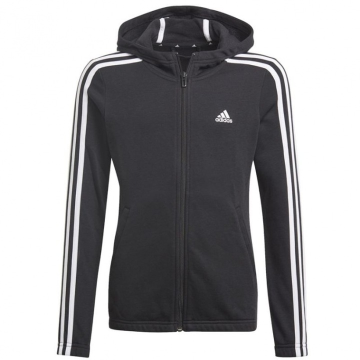 Детски спортен суичър Adidas черен цвят, Черен