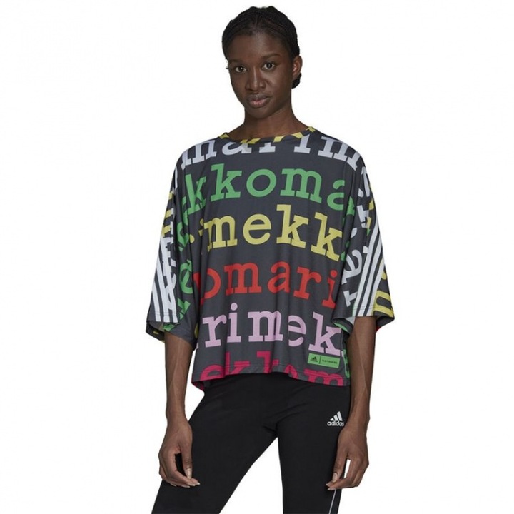 Tricou sport dama, Adidas, Sintetic, Multicolor, XS