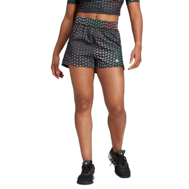 Pantaloni scurti dama, Adidas, Poliester, Negru