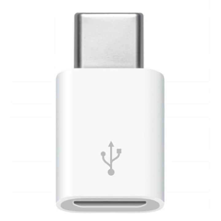 Adaptor CO2, USB-C - Lightning, USB type C, pentru iPhone 15 / Plus / Pro / Max, Alb
