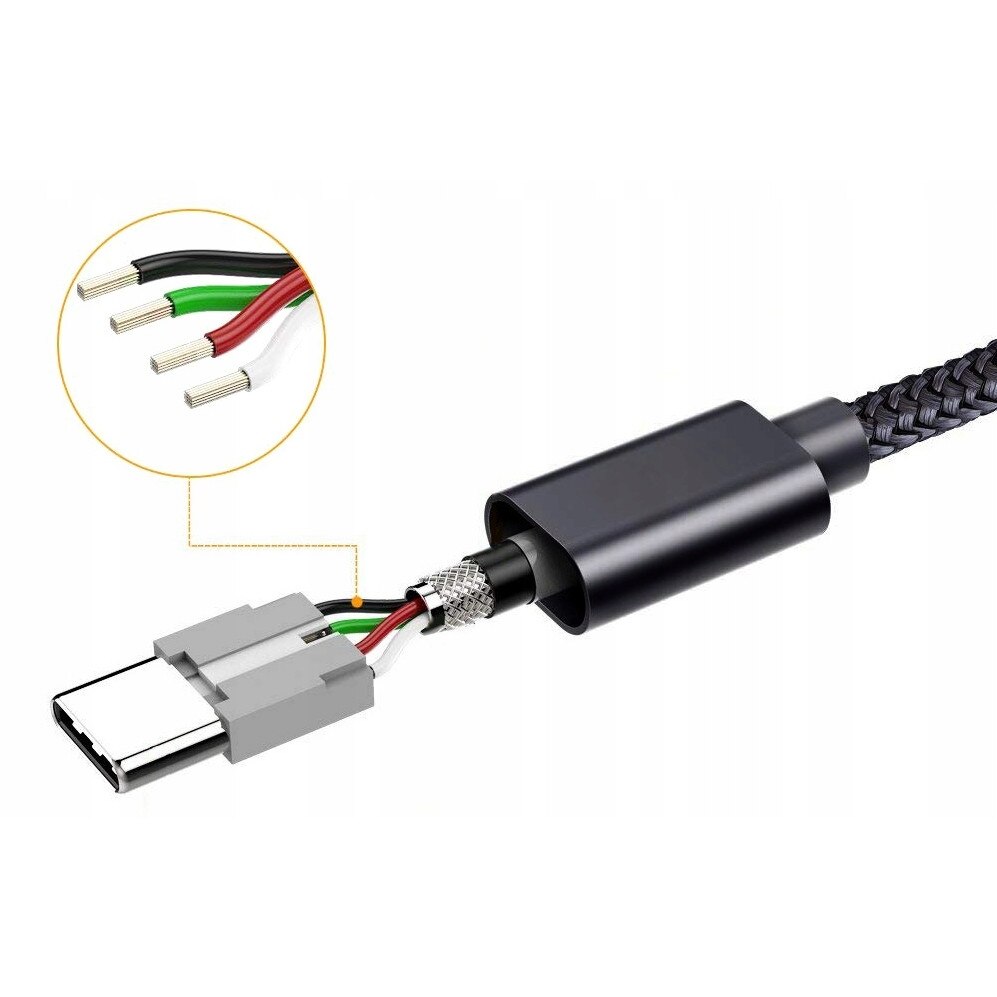 ENTASSER USB C Audio Charging Adapter, 2 in 1 USB C to 3.5mm Stereo