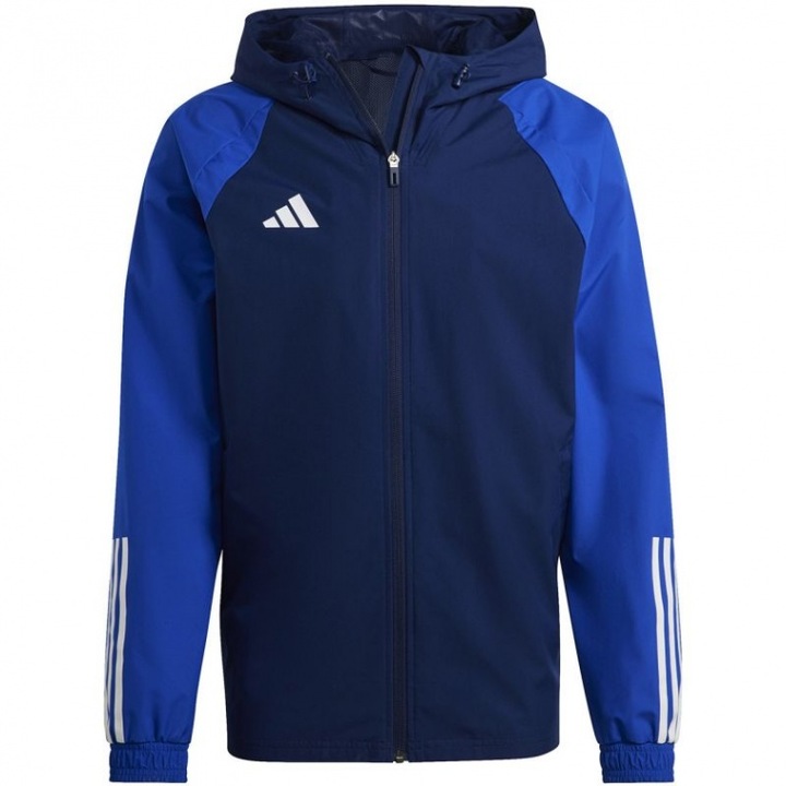 Спортно мъжко яке, Adidas, Полиестер, Синьо, 2XL INTL