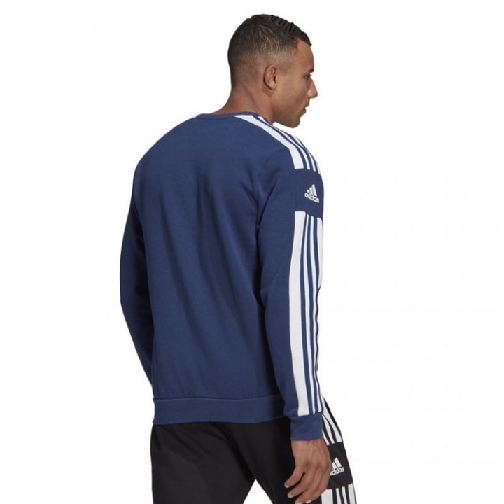 Bluza sport barbati, Adidas, Bumbac, Bleumarin/Alb, S