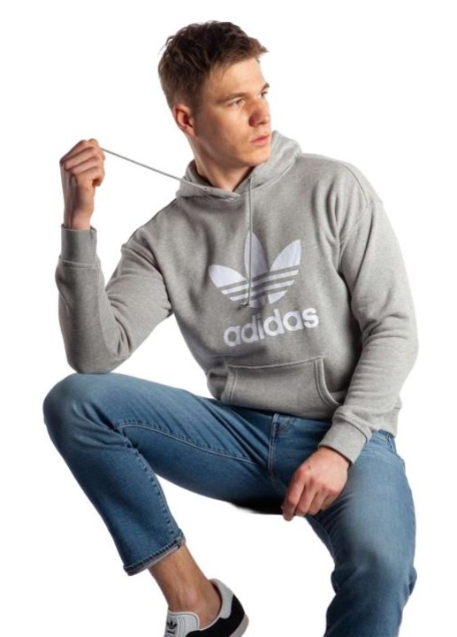 Hanorac, Adidas, Gri, Gri, 34