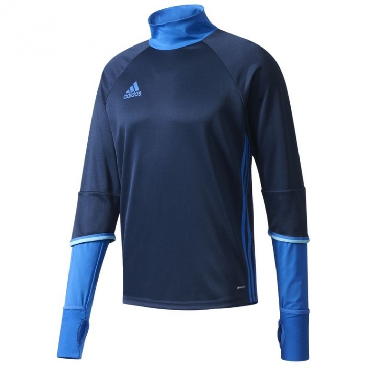 Bluza sport barbati, adidas, Condivo 16, maneci 3/4, bleumarin, poliester, S INTL
