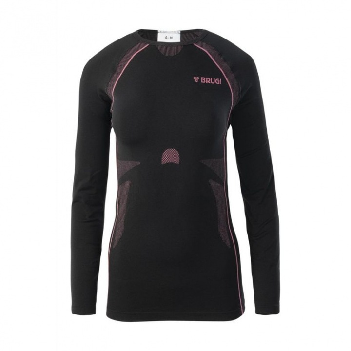 Дамска спортна блуза, Brugi, Полиамид, Черна, L-XL INTL