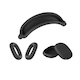 Husa protectie cupe din silicon mat pentru casti Apple AirPods Max-5pace - Negru, JENUOS®
