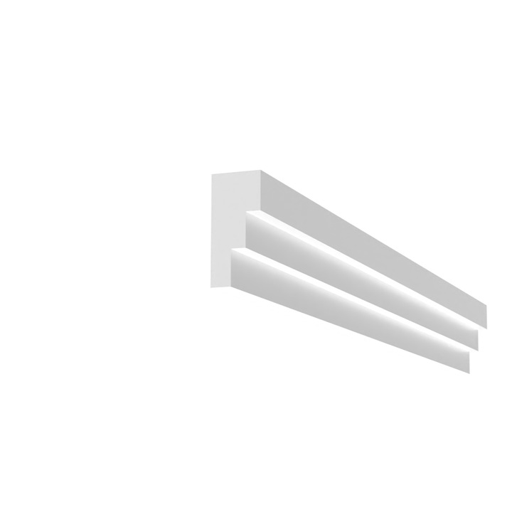 Cornisa Masca draperie xps polistiren MD16, 112×50×2000mm