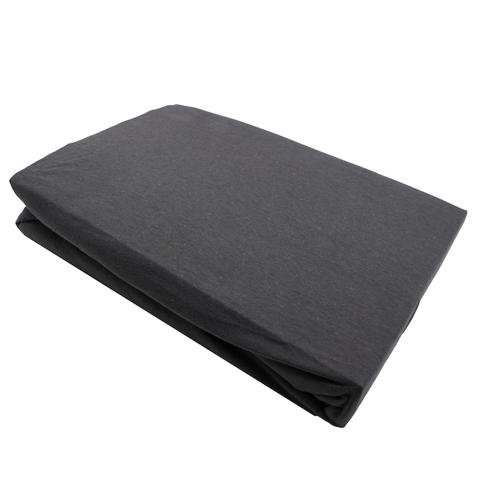 Husa saltea din bumbac, negru, 140x200 cm, Soft Basic Toper, Walra, 3445Blk
