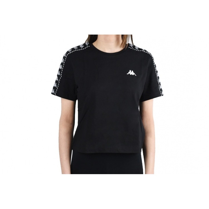 Tricou sport dama, Kappa, Negru, L