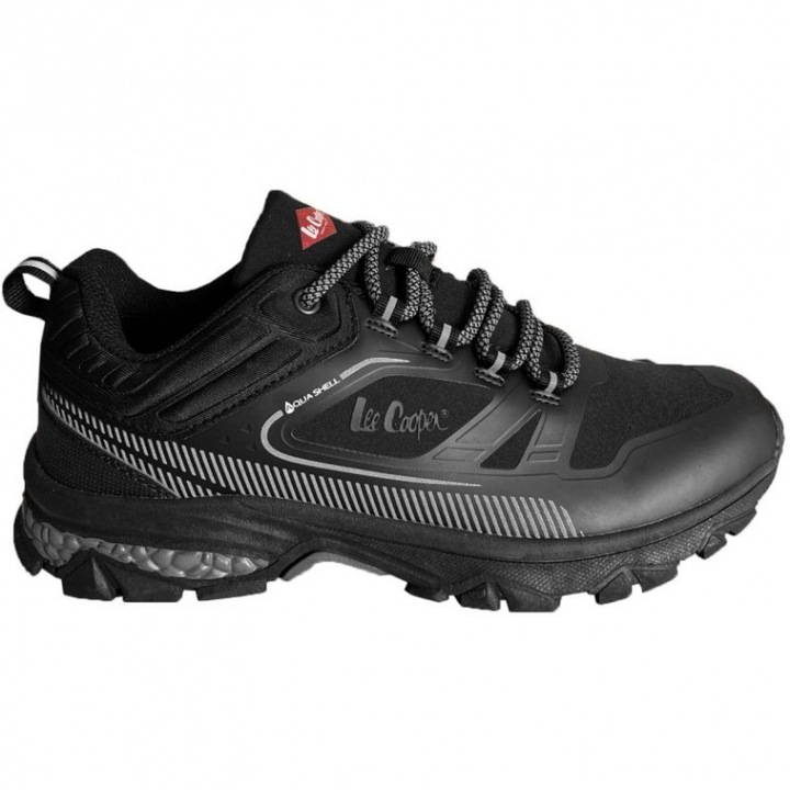 Pantofi sport, Lee Cooper, Textil, Negru, 45 EU
