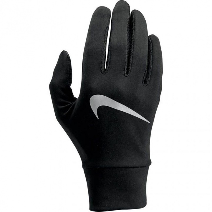 Manusi sport dama, Nike, Poliester/Elastan, Negru/Alb, M