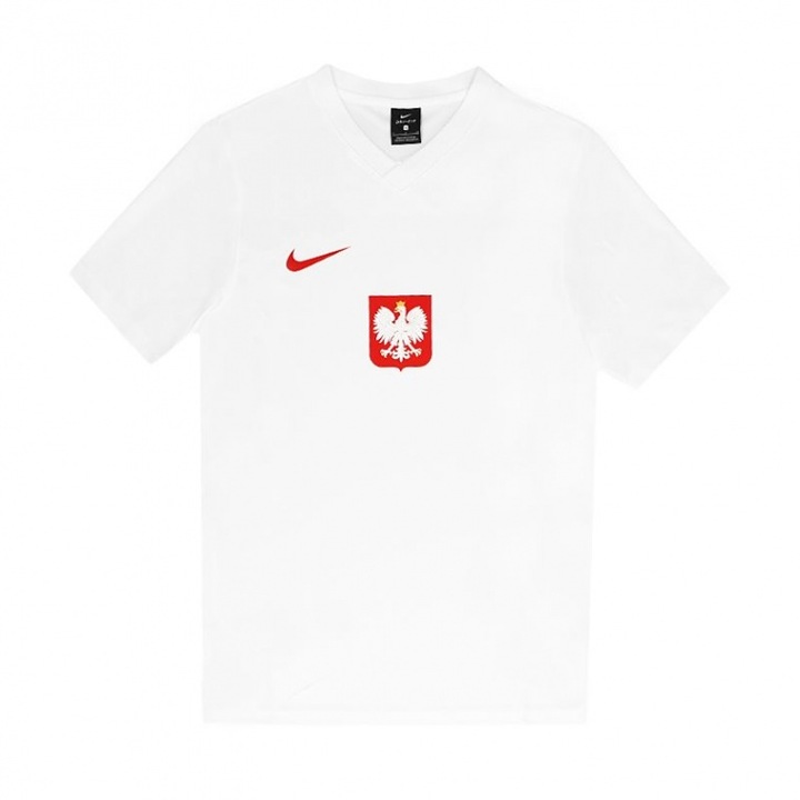 Tricou fotbal barbati Polska Breathe, Nike, Poliester, Alb/Rosu, Rosu/Alb, M