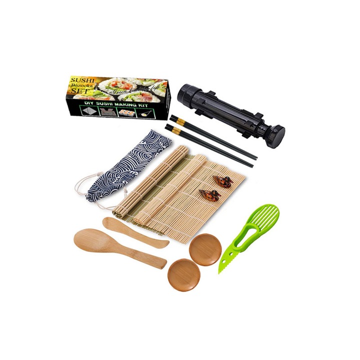 Бамбуков комплект за суши, 13 прибора