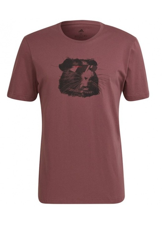 Férfi póló, adidas, rövid ujjú, rózsaszín, pamut és poliészter, S INTL