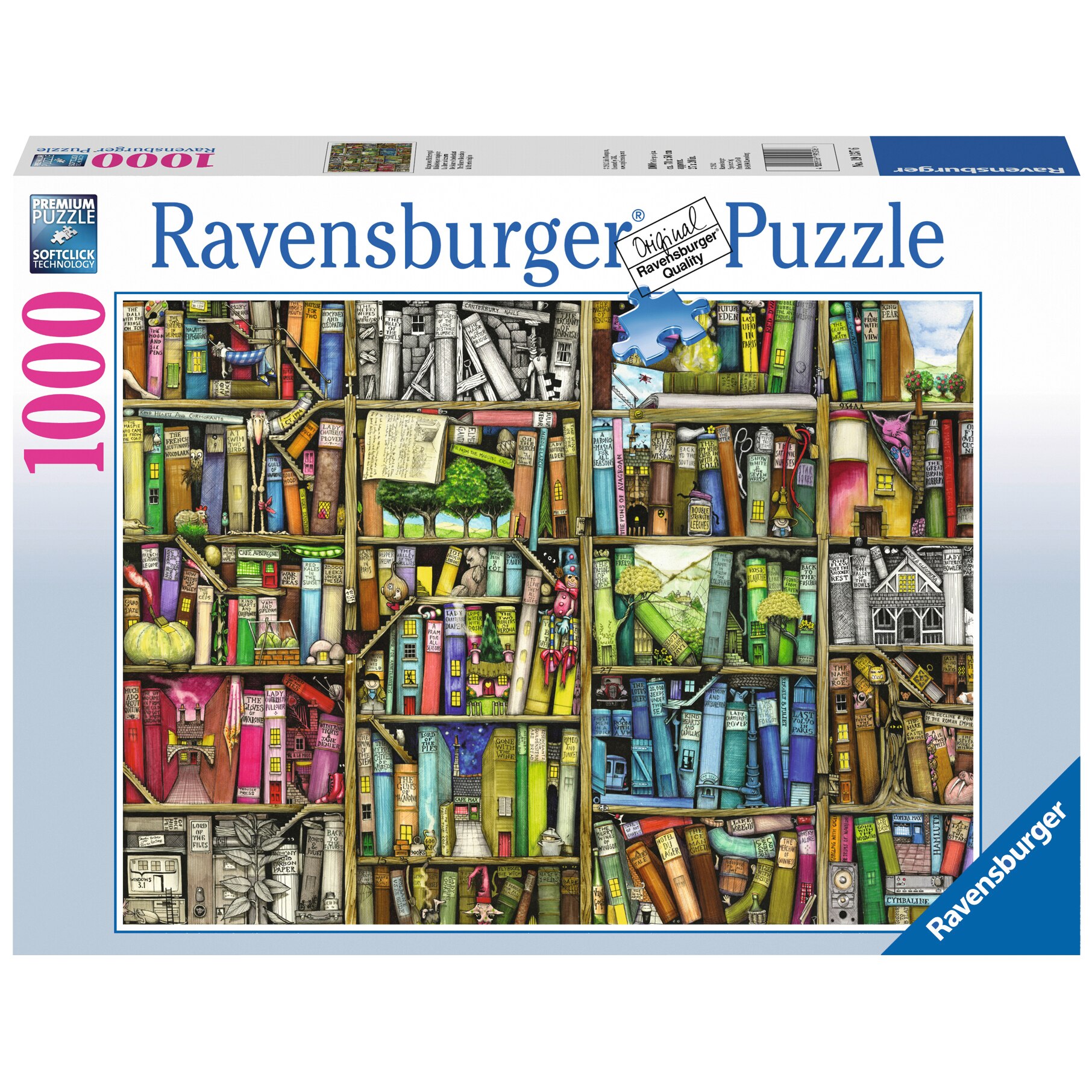 Puzzle Ravensburger - Libraria bizara, 1000 piese