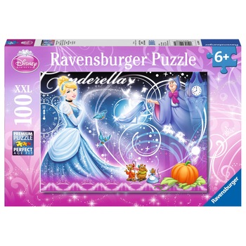 Puzzle Ravensburger Cenusareasa si prietenii, 100 piese Puzzle Ravensburger Cenusareasa si prietenii, 100 piese