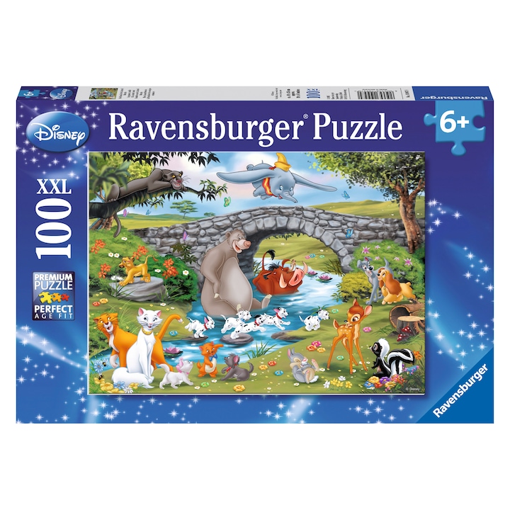 Пъзел Ravensburger Животински свят, 100 части