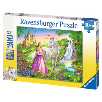 Puzzle Ravensburger XXL - Printesa si cal, 200 piese Puzzle Ravensburger XXL - Printesa si cal, 200 piese