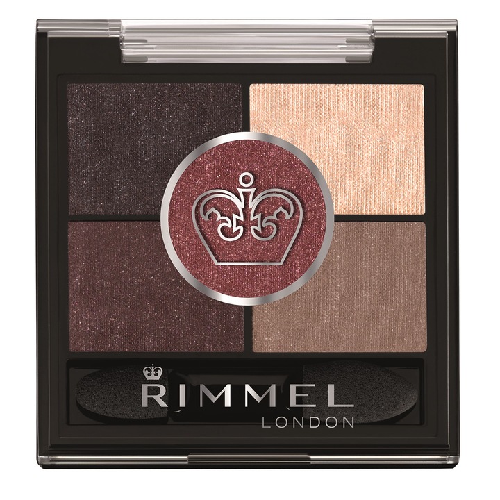 Fard de pleoape Rimmel London Glam'eyes HD 22 Brixton Brown, 3.8 g