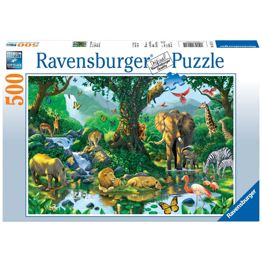 Moment ego Red date Puzzle Ravensburger Jungla, 500 piese - eMAG.ro