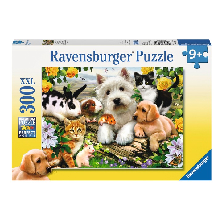 Пъзел Ravensburger Животни-приятели, 300 части