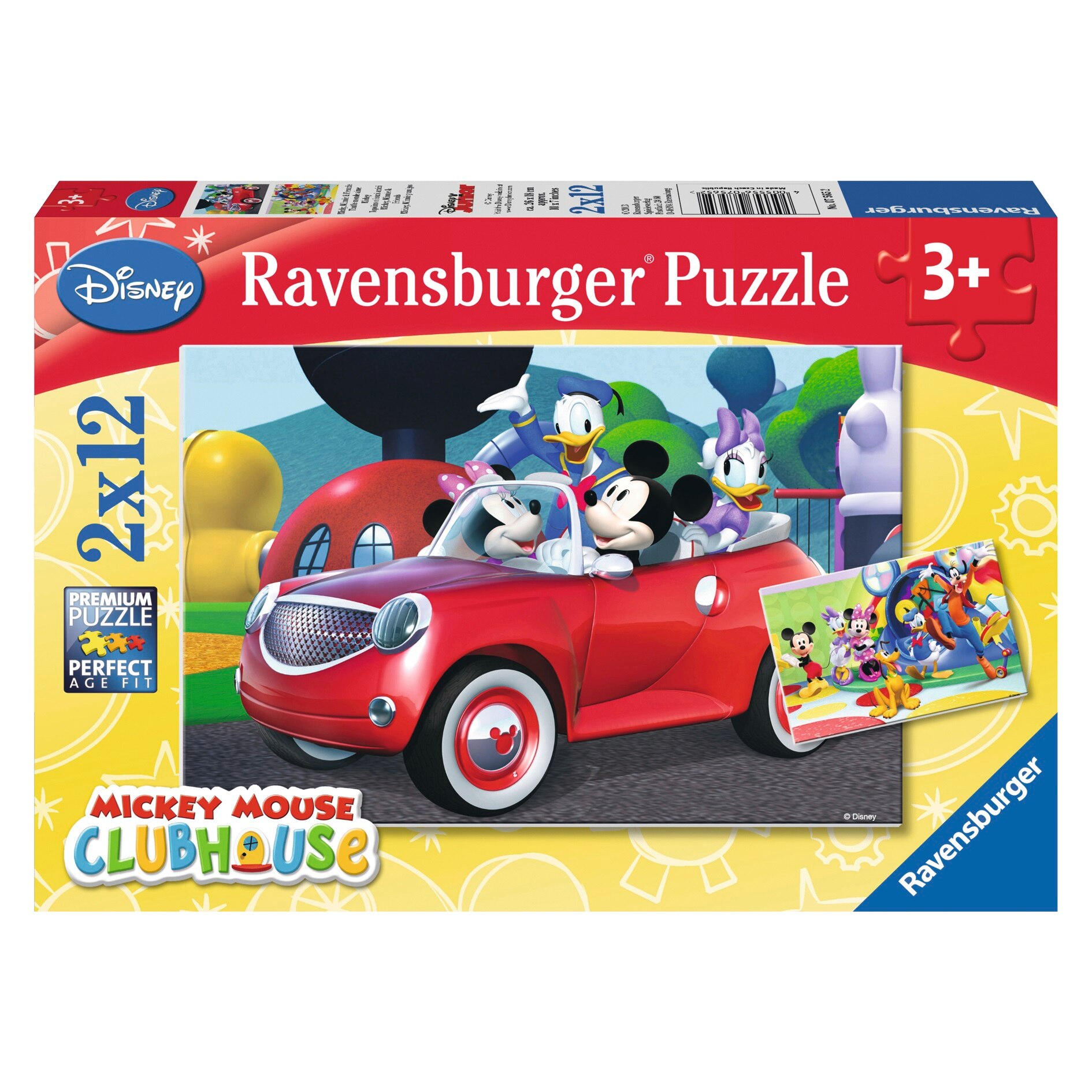 Puzzle Ravensburger Minnie, Mickey si prietenii, 2x12 piese