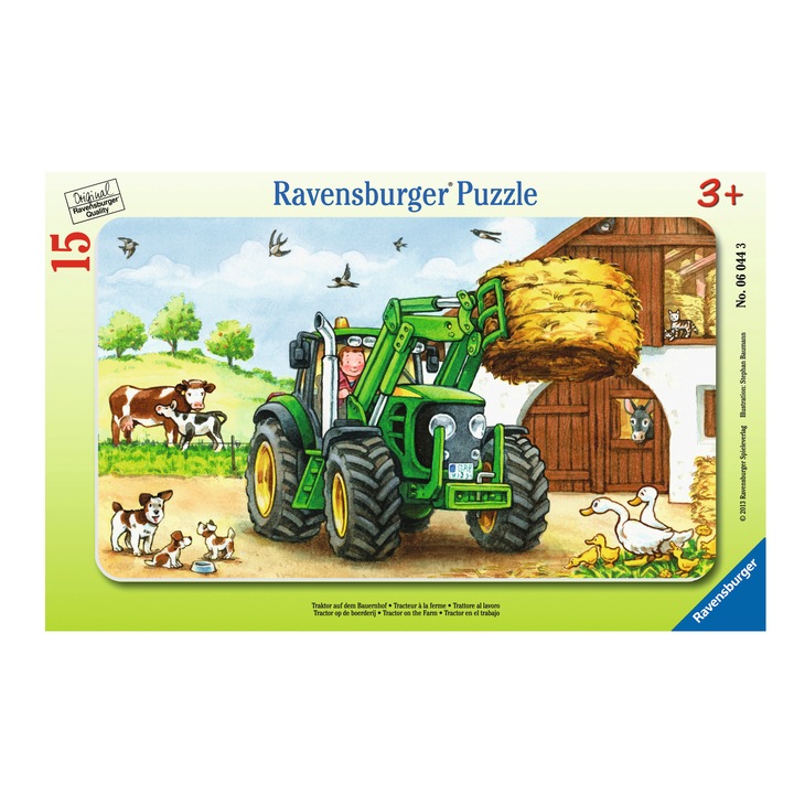 Пъзел Ravensburger Трактора във фермата, 15 части