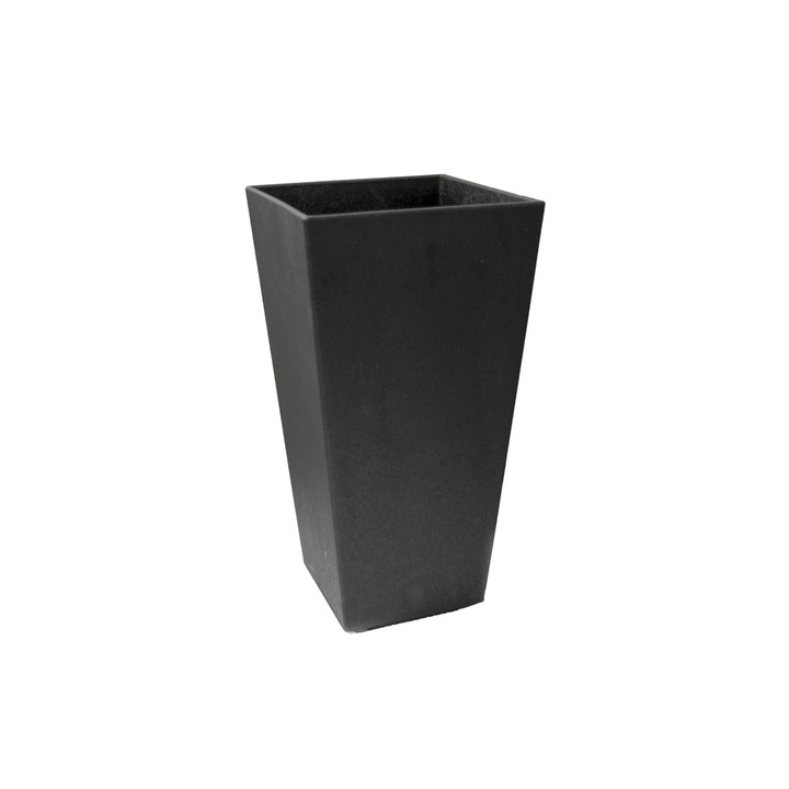 EU5100008 Ghiveci de flori Sonata neagra 26L x 26W x 50H, 1361