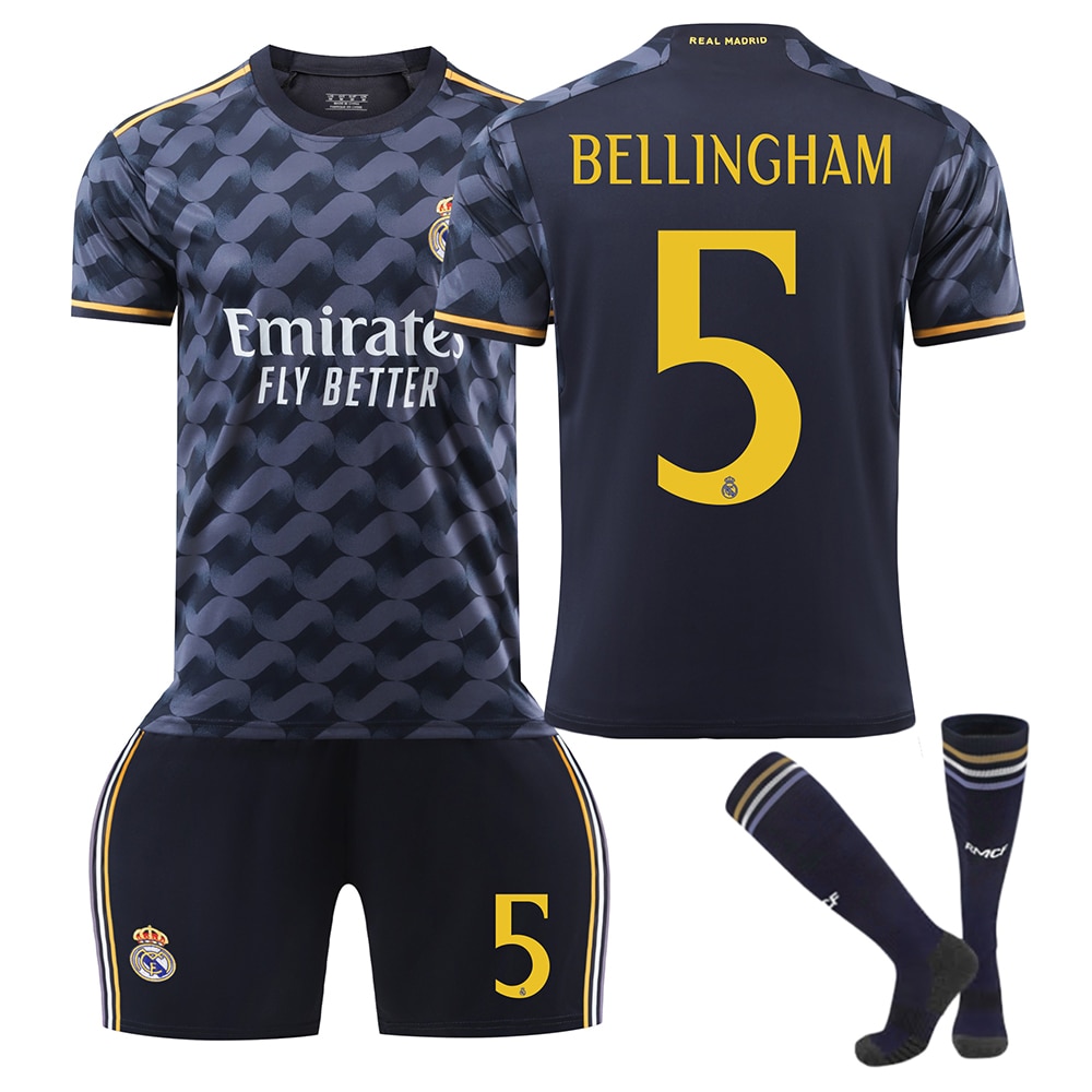 Echipament sportiv copii Real Madrid Bellingham Fotbal Tricou