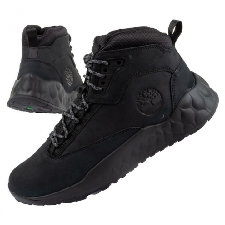 Ghete barbati, Timberland, Piele naturala/Piele nabuc, Negru, Negru, 45
