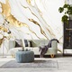 Fototapet Muralo marmura abstracta, auriu, alb 90 cm x 60 cm pentru living