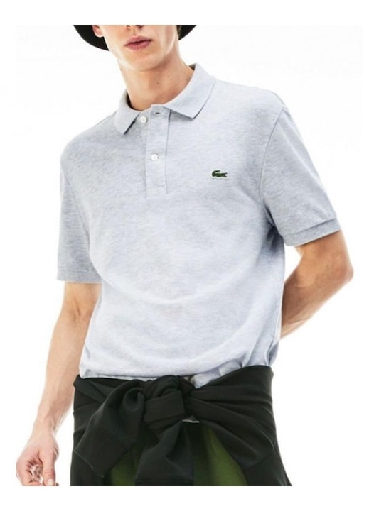 Тениска, Lacoste, памук, сиво, 2XL