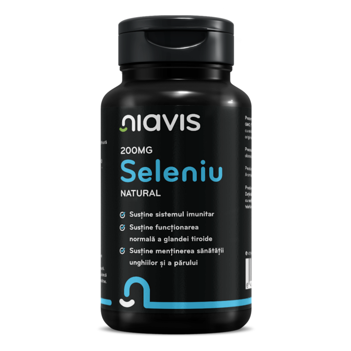 Seleniu Natural 200mg, Niavis, 60 capsule