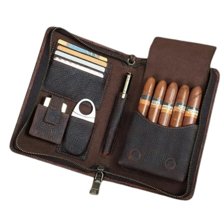Humidor portabil pentru trabucuri si accesorii