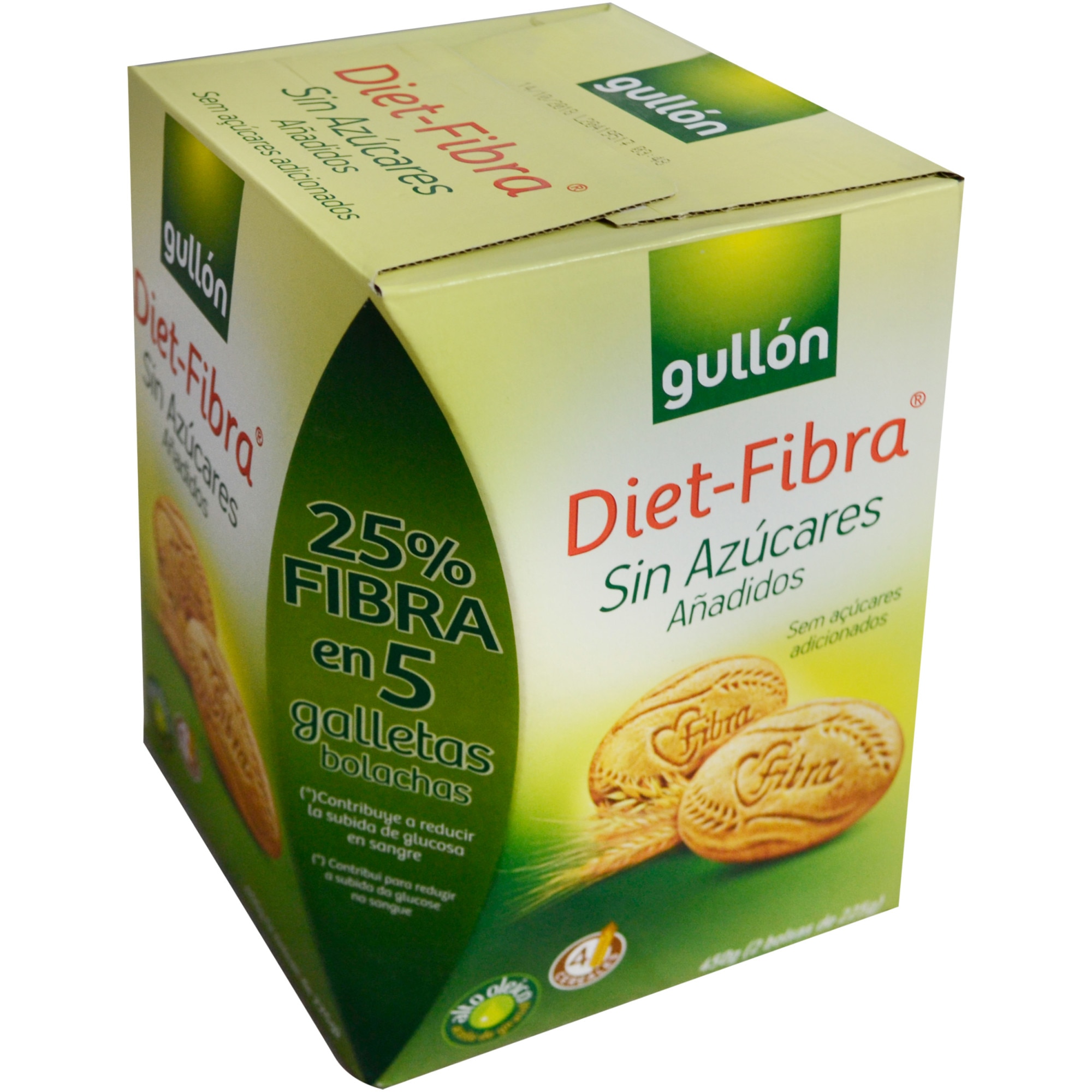 Biscuiti cu fibre fara zahar adaugat, Gullon, 450g