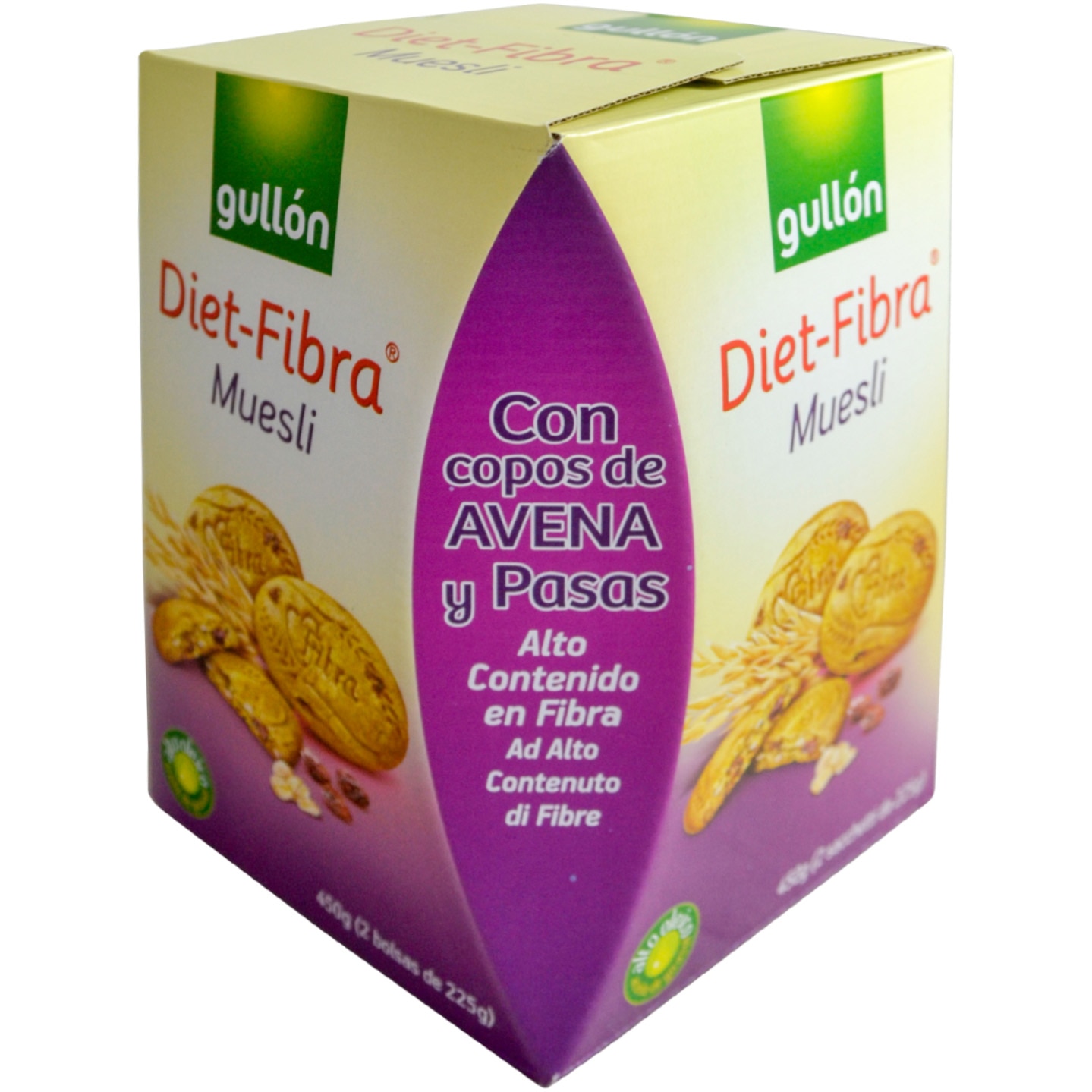 Biscuiti cu fibre si musli, Gullon, 450g