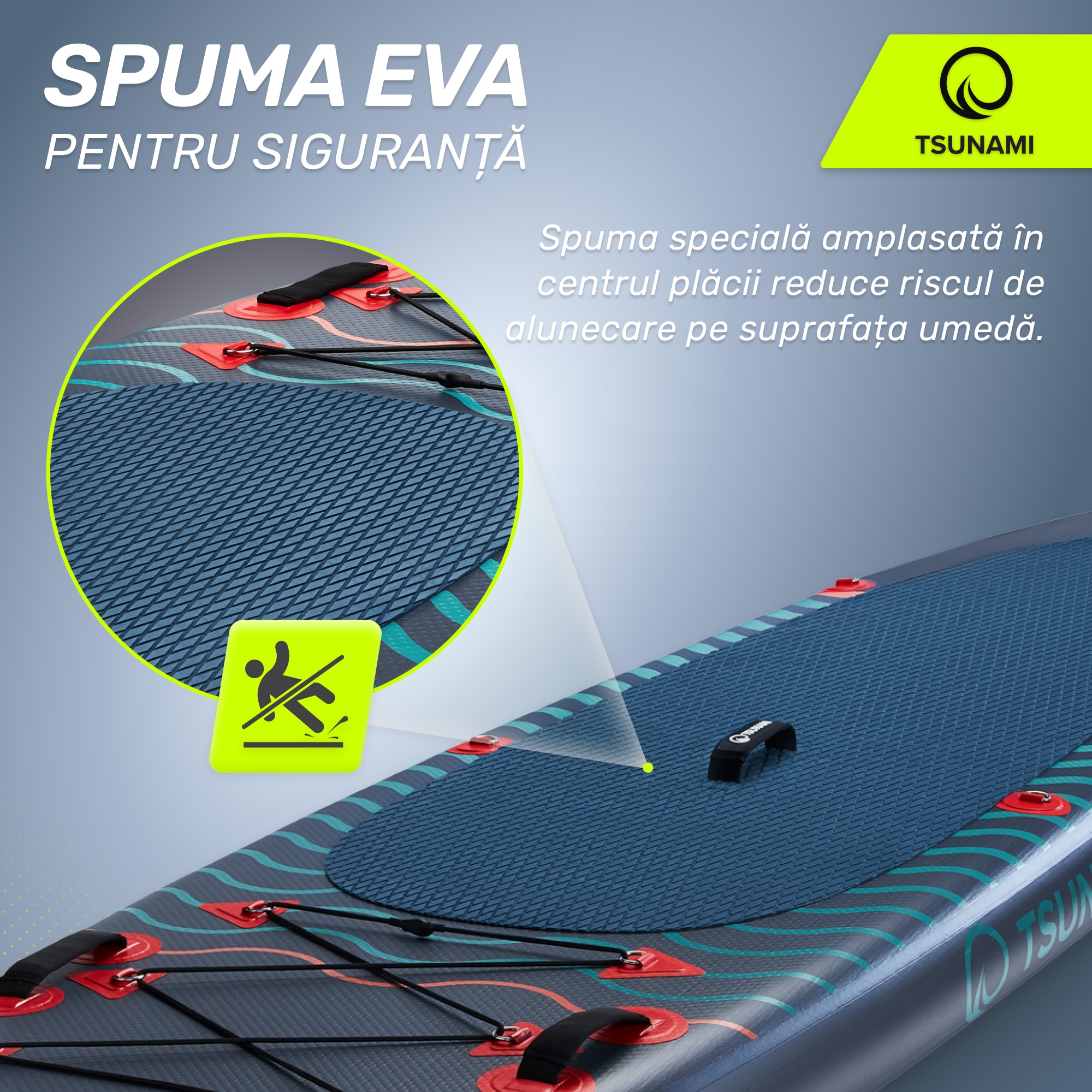 Set placa gonflabila Stand Up PaddleBoard TSUNAMI T03, vasla