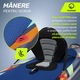 Set placa gonflabila Stand Up PaddleBoard TSUNAMI T08, vasla atasata pentru inot, 320*81*14.5 cm, 14,5kg, cu pompa, kit de reparatii, geanta de transport, Vasla, PVC, Livrare gratuita, Verde/Galben/Albastru
