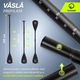 Set placa gonflabila Stand Up PaddleBoard TSUNAMI T08, vasla atasata pentru inot, 320*81*14.5 cm, 14,5kg, cu pompa, kit de reparatii, geanta de transport, Vasla, PVC, Livrare gratuita, Verde/Galben/Albastru