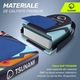 Set placa gonflabila Stand Up PaddleBoard TSUNAMI T08, vasla atasata pentru inot, 320*81*14.5 cm, 14,5kg, cu pompa, kit de reparatii, geanta de transport, Vasla, PVC, Livrare gratuita, Verde/Galben/Albastru