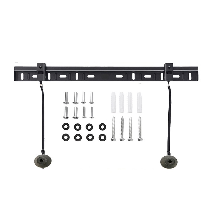 Обикновена стенна стойка за телевизор, SIHOiSi, 650 mm, черна