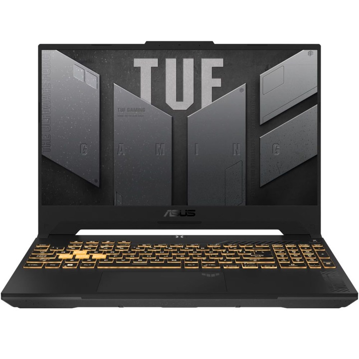 Лаптоп ASUS Gaming 15.6'' TUF F15 FX507VV4-LP077MXM, FHD 144Hz, с процесор Intel® Core™ i9-13900H (24M Cache, до 5.40 GHz), 32GB DDR4, 512GB SSD, GeForce RTX 4060 8GB, Free DOS, Jaeger Grey