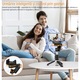 Selfie Stick Stabilizator Er-Tech® cu Trepied pentru iPhone & Samsung, Gimbal 2 Axe cu Lumina LED, Rotatie 360°, Telecomanda Bluetooth, Selfie Stick Inteligent Portabil pentru Vlogging, YouTube, TikTok, Stabilizator Anti-Shake, Pliabil si Extensibil