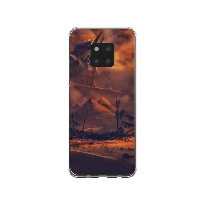 Персонализиран калъф Swim Case за Huawei Mate 20, модел Anubis, многоцветен, S1D1M0281