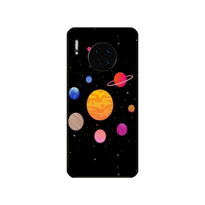 Персонализиран калъф за плуване за Huawei Mate 30 Pro, модел Colorful Galaxy, многоцветен, S1D1M0283