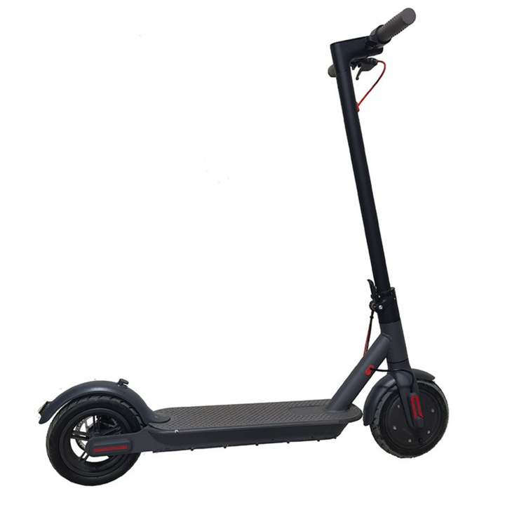 Elektromos roller TDW01Z Pro, 8,5 hüvelykes, motorteljesítmény 350 W, akkumulátor 7,8 Ah, autonómia 30 km, maximális sebesség 25 km, fekete